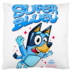 Super Bluey Large Premium Plush Fleece Cushion Case (one Side)