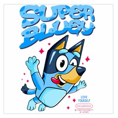 Super Bluey Square Satin Scarf (36  X 36 )