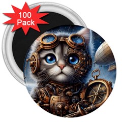 Maine Coon Explorer 3  Magnets (100 Pack)