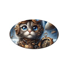 Maine Coon Explorer Sticker Oval (100 Pack)