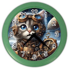 Maine Coon Explorer Color Wall Clock