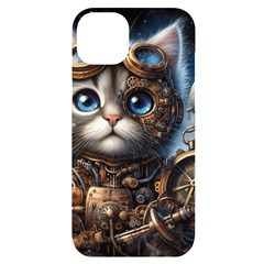 Maine Coon Explorer Iphone 14 Plus Black Uv Print Case by CKArtCreations