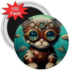 Underwater Explorer 3  Magnets (100 Pack) by CKArtCreations