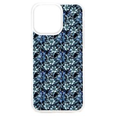 Blue Flowers 001 Iphone 15 Plus Tpu Uv Print Case by DinkovaArt