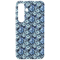 Blue Flowers 001 Samsung Galaxy S24 6 2 Inch Black Tpu Uv Case by DinkovaArt