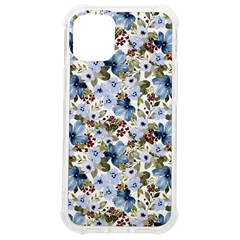 Blue Flowers Iphone 12 Mini Tpu Uv Print Case	 by DinkovaArt