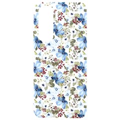 Blue Flowers Samsung Galaxy S24 Plus 6 7 Inch Black Tpu Uv Case by DinkovaArt