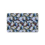 Blue Flowers 2 Magnet (Name Card) Front