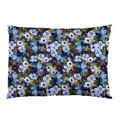 Blue Flowers 2 Pillow Case