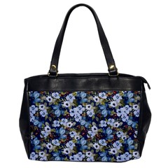Blue Flowers 2 Oversize Office Handbag
