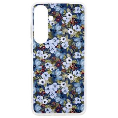 Blue Flowers 2 Samsung Galaxy S24 Ultra 6 9 Inch Tpu Uv Case by DinkovaArt