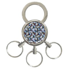 Blue Flowers Blue Flowers 2 3-ring Key Chain