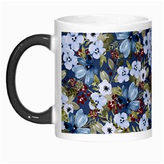 Blue Flowers Blue Flowers 2 Morph Mug by DinkovaArt