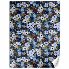 Blue Flowers Blue Flowers 2 Canvas 36  X 48  by DinkovaArt