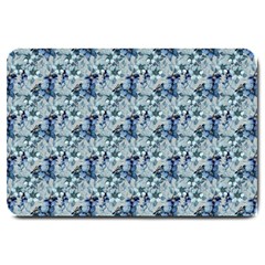 Blue Roses Large Doormat