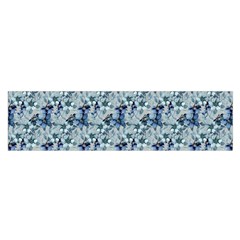 Blue Roses Oblong Satin Scarf (16  X 60 )