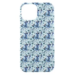 Blue Roses Iphone 15 Black Uv Print Pc Hardshell Case by DinkovaArt