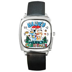 Bluey Birthday Square Metal Watch