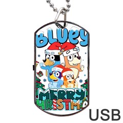 Bluey Birthday Dog Tag Usb Flash (two Sides)