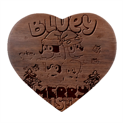 Bluey Birthday Heart Wood Jewelry Box by avitendut
