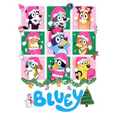 Bluey Christmas Play Mat (square) by avitendut