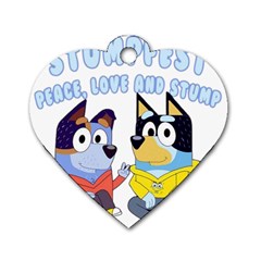 Stumpfest Bluey Dog Tag Heart (one Side)