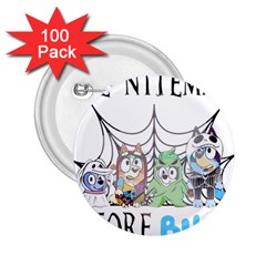 Bluey Halloween 2 25  Buttons (100 Pack) 