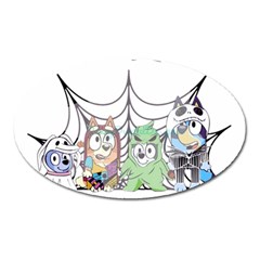 Bluey Halloween Oval Magnet