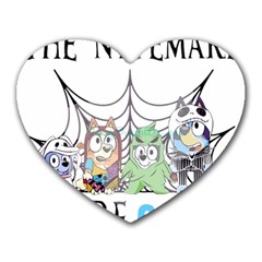 Bluey Halloween Heart Mousepad