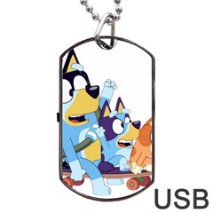 Bluey Dog Tag Usb Flash (one Side)