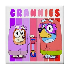 Grannies Bluey Tile Coaster