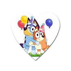 Bluey Birthday Heart Magnet