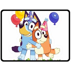 Bluey Birthday Two Sides Fleece Blanket (large)