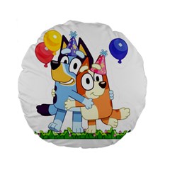 Bluey Birthday Standard 15  Premium Flano Round Cushions