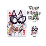 bluey christmas Playing Cards 54 Designs (Mini) Front - Heart10