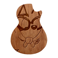 Bluey Christmas Guitar Shape Wood Guitar Pick Holder Case And Picks Set by avitendut