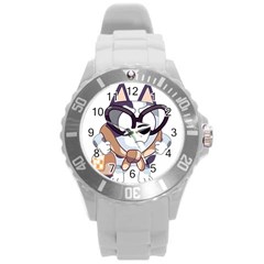 Bluey Funny Round Plastic Sport Watch (l)