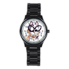 Bluey Funny Stainless Steel Round Watch