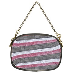 Vintage Vibrant Stripes Pattern Print Design Chain Purse (two Sides)