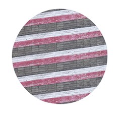 Vintage Vibrant Stripes Pattern Print Design Mini Round Pill Box by dflcprintsclothing