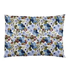 Blue Flowers 1 Pillow Case (two Sides)