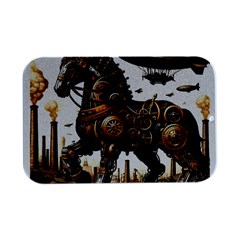 Steampunk Horse Punch 1 Open Lid Metal Box (Silver)  