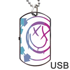 Blink 182 Logo Dog Tag Usb Flash (one Side)