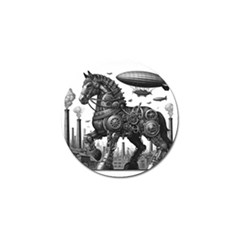 Steampunk Horse  Golf Ball Marker