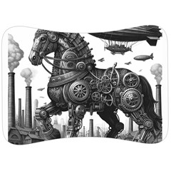 Steampunk Horse  Velour Seat Head Rest Cushion by CKArtCreations