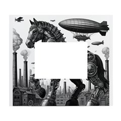Steampunk Horse  White Wall Photo Frame 5  X 7  by CKArtCreations
