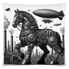 Steampunk Horse  16  Baby Flannel Cushion Case (two Sides)