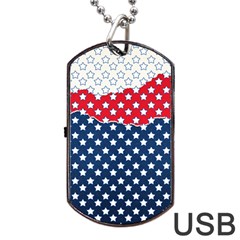 Illustrations Stars Dog Tag Usb Flash (two Sides)