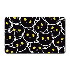 Cat Pattern Pet Drawing Eyes Magnet (rectangular)