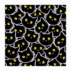 Cat Pattern Pet Drawing Eyes Medium Glasses Cloth (2 Sides)